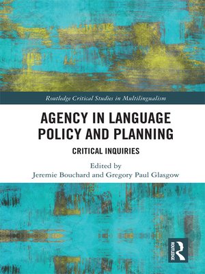 cover image of Agency in Language Policy and Planning